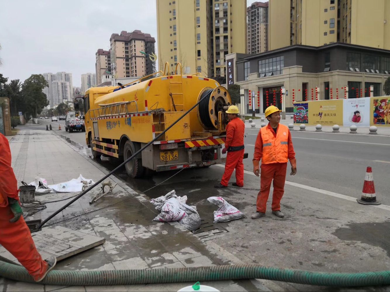 斗门排污管道清淤-管道清洗
